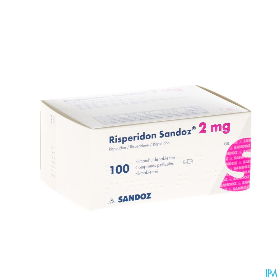 Risperidon Sandoz Comp Pell 100 X 2mg Risperidon Sandoz Comp Pell 100 X 2mg