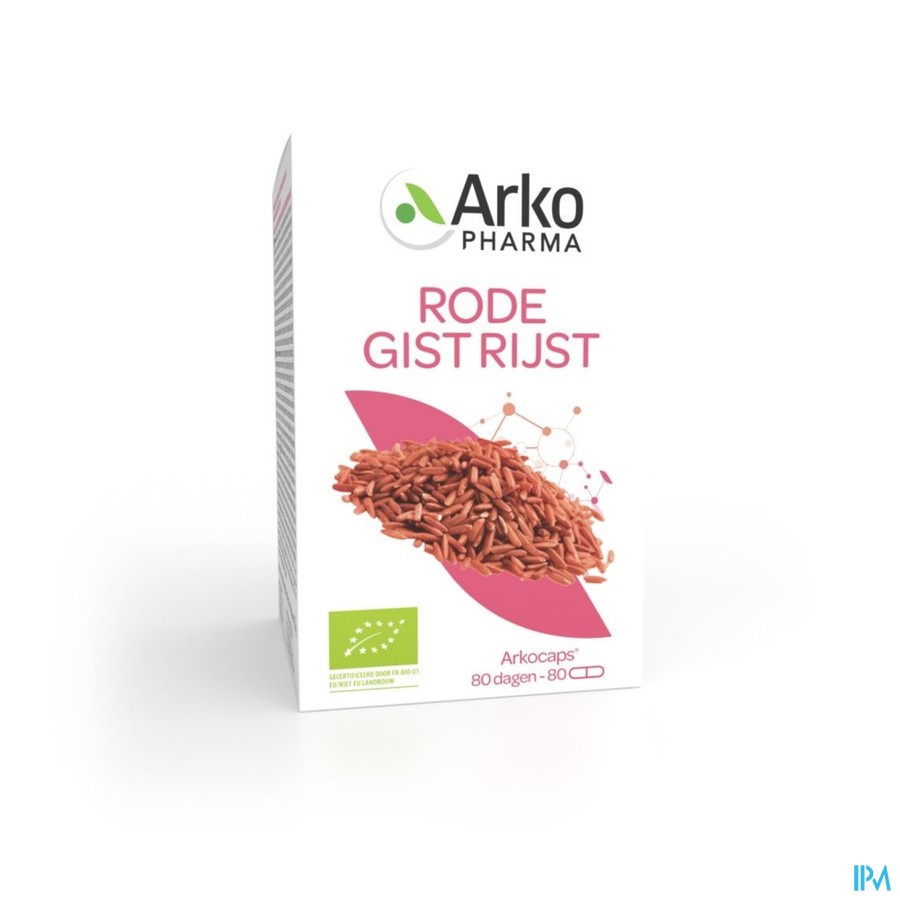 Arkogelules Rode Gist Rijst Bio Caps 80