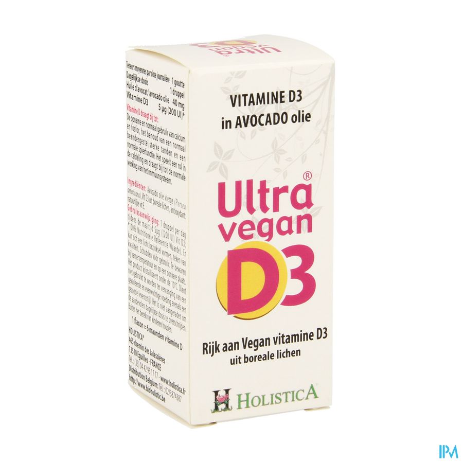 Ultra Vegan D3 Gutt 8ml Holistica Ultra Vegan D3 Gutt 8ml Holistica