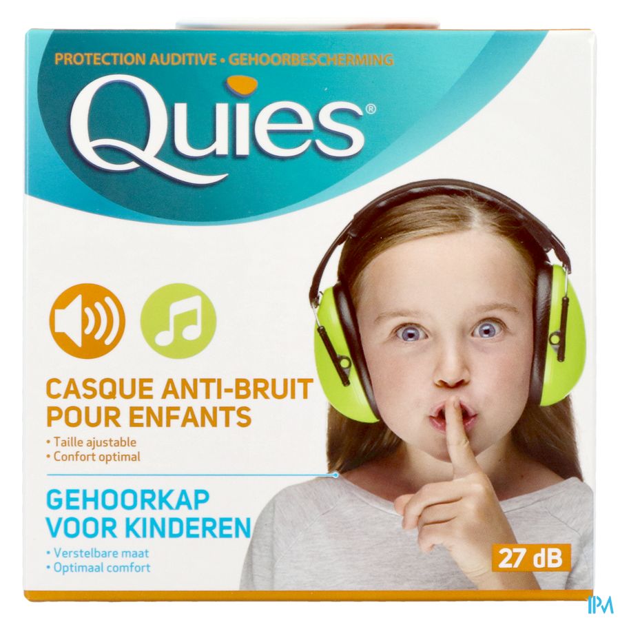 Quies Casque A/bruit Enfants Vert 1