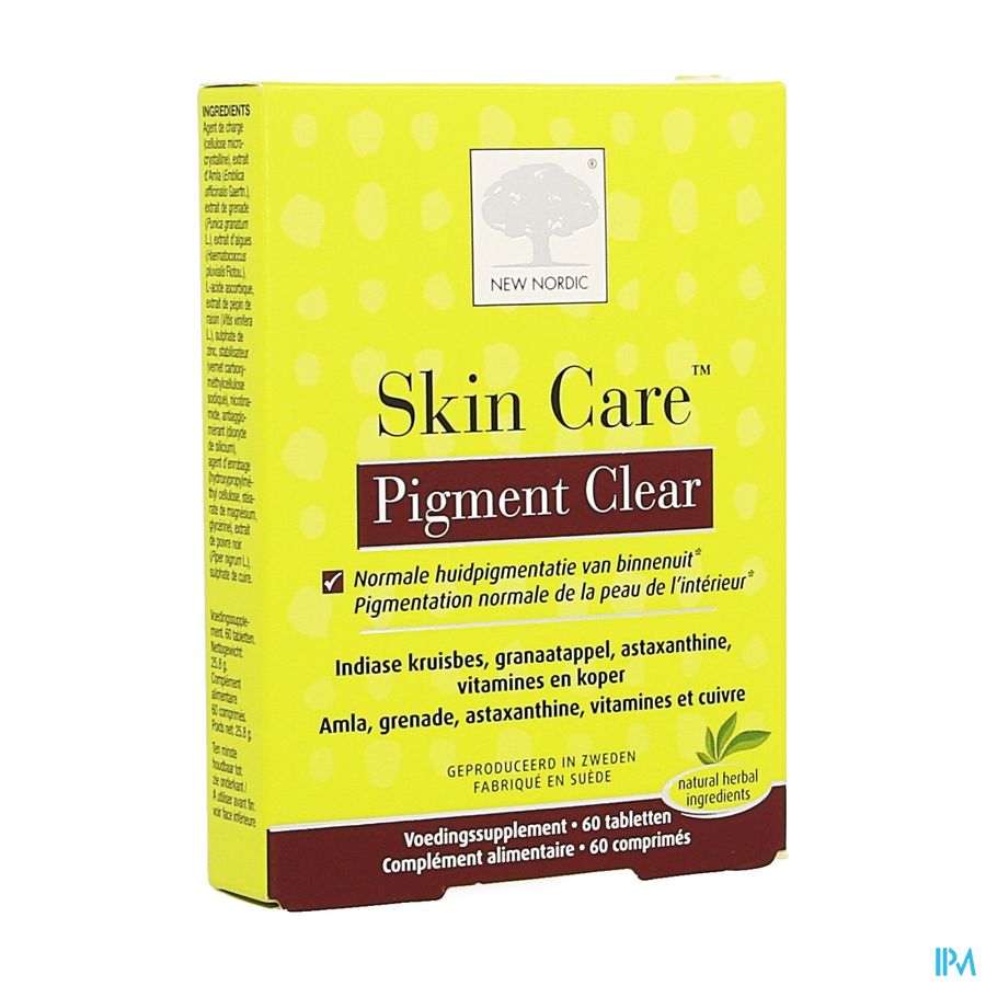 New Nordic Skin Care Pigment Clear Tabl 60 New Nordic Skin Care Pigment Clear Tabl 60