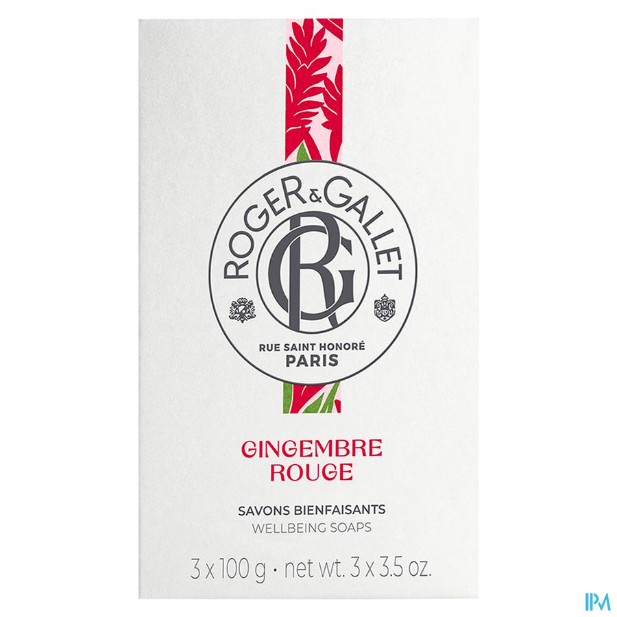 Roger&gallet Gingembre Rouge Boite 3 Savons 100g 2