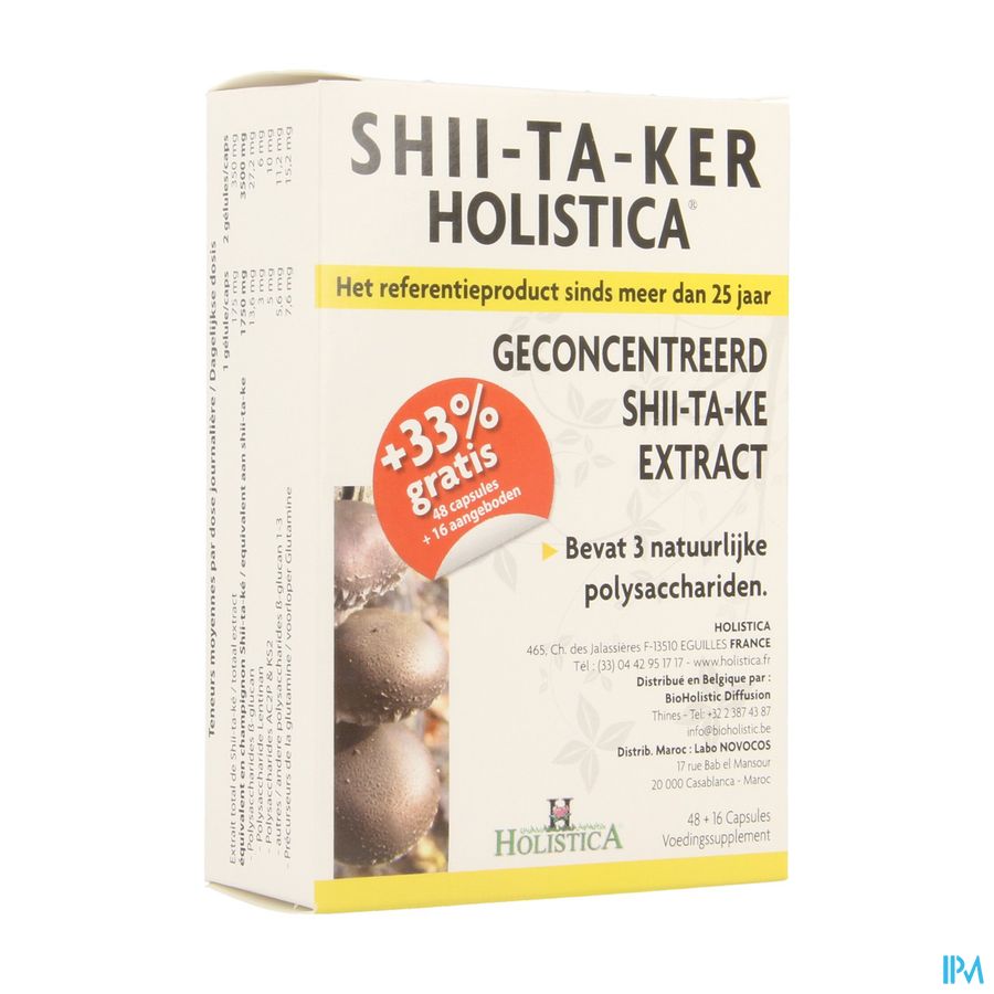 Shii-ta-ker Caps 48 Holistica Shii-ta-ker Caps 48 Holistica