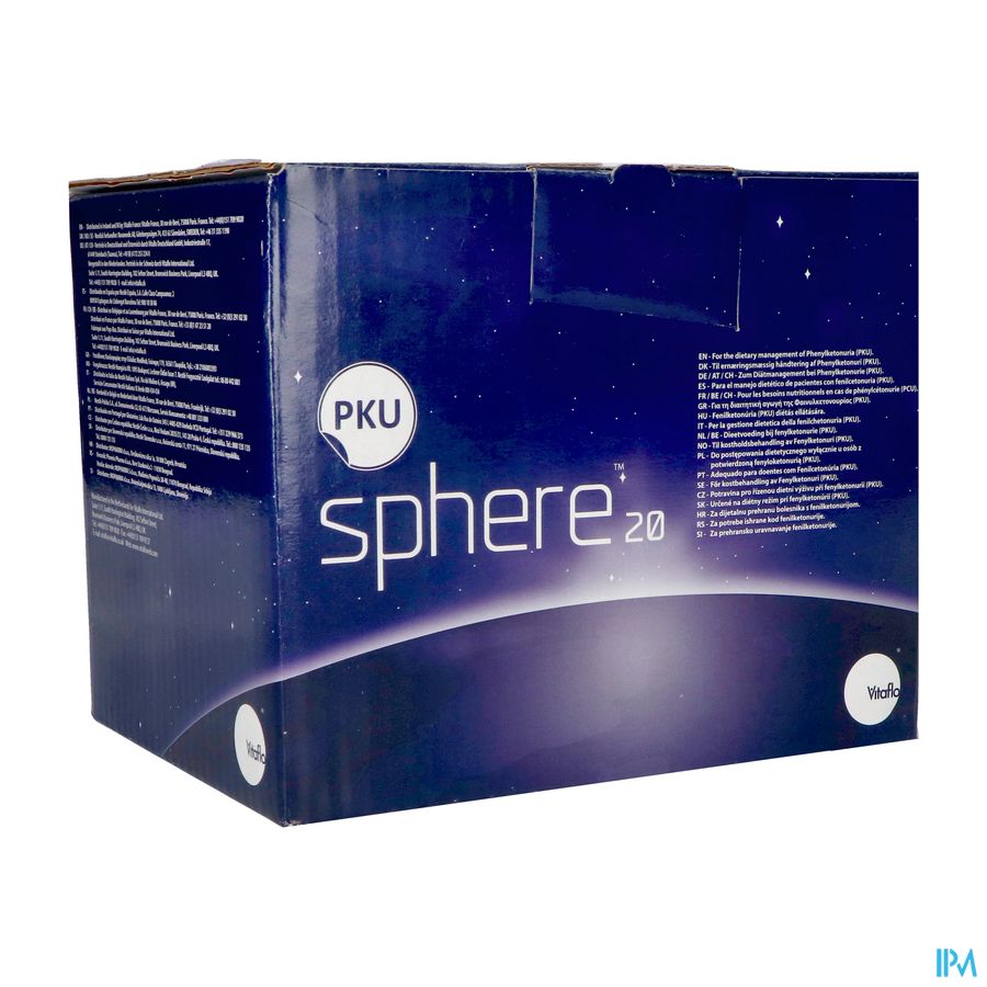 Pku Sphere 20 Chocolade Pdr Zakje 30x35g Pku Sphere 20 Chocolade Pdr Zakje 30x35g