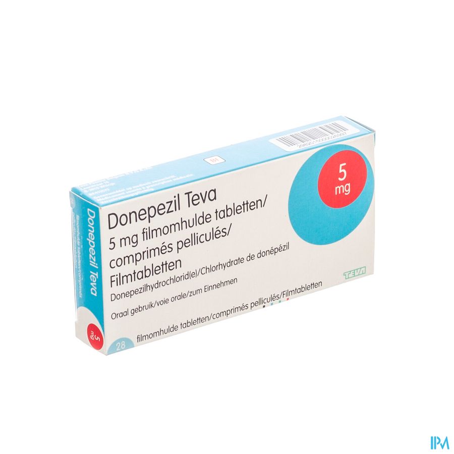 Donepezil Teva 5,0mg Comp Enrobe 28x 5,0mg Donepezil Teva 5,0mg Comp Enrobe 28x 5,0mg
