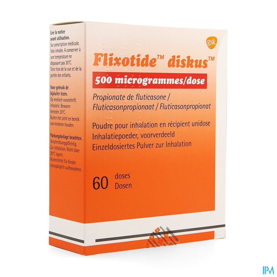 Flixotide 500 Diskus Pulv Inh 60dos Flixotide 500 Diskus Pulv Inh 60dos