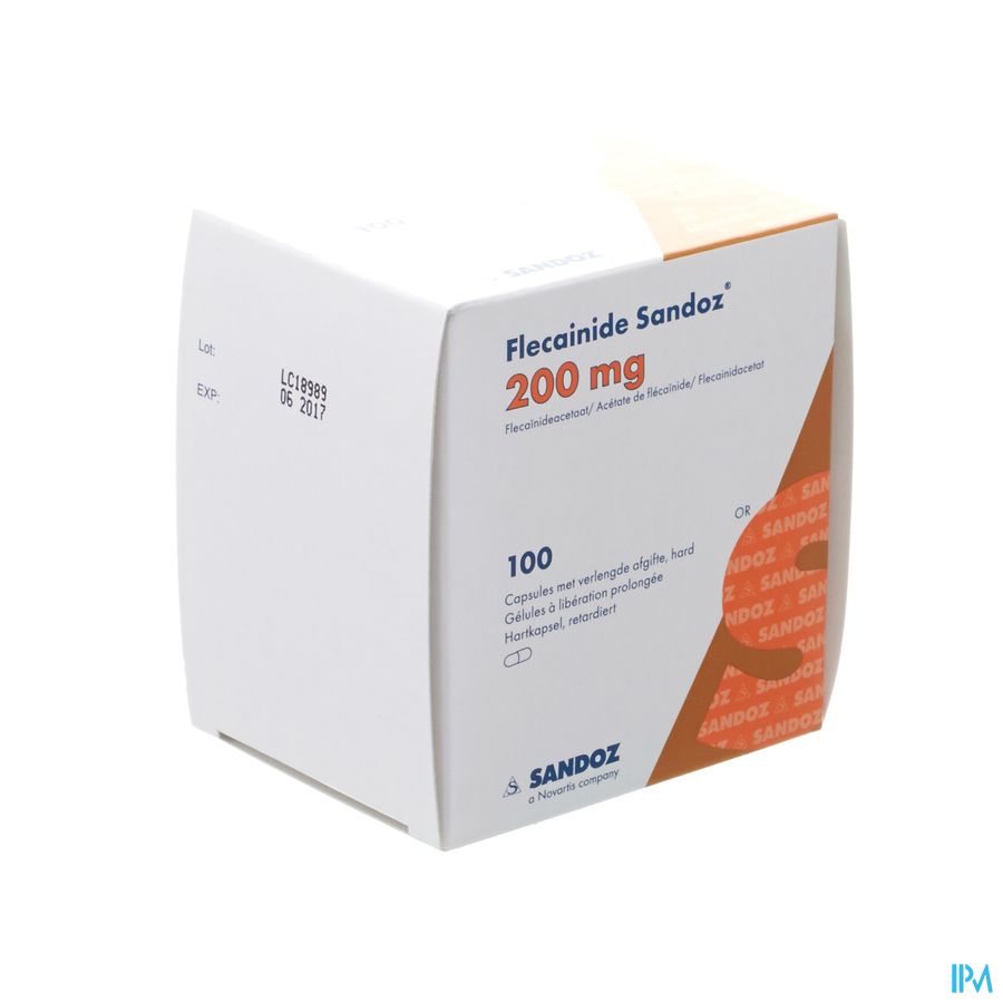 Flecainide Retard Sandoz 200mg Caps Verl.afg. 100 Flecainide Retard Sandoz 200mg Caps Verl.afg. 100