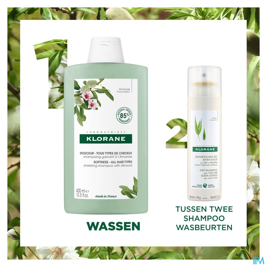 Klorane Capil. Sh Omhullend Amandel 400ml 5