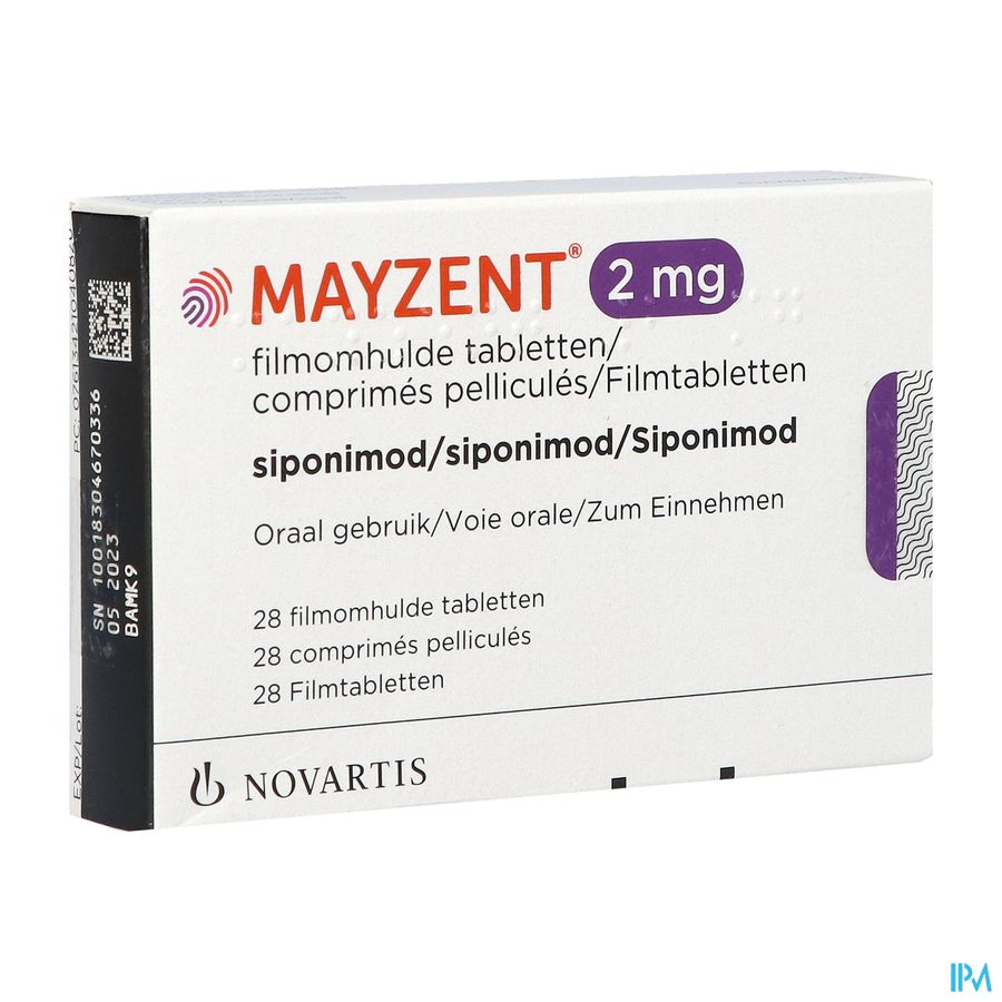 Mayzent 2 mg filmomh. tabl. 28 Mayzent 2 mg filmomh. tabl. 28