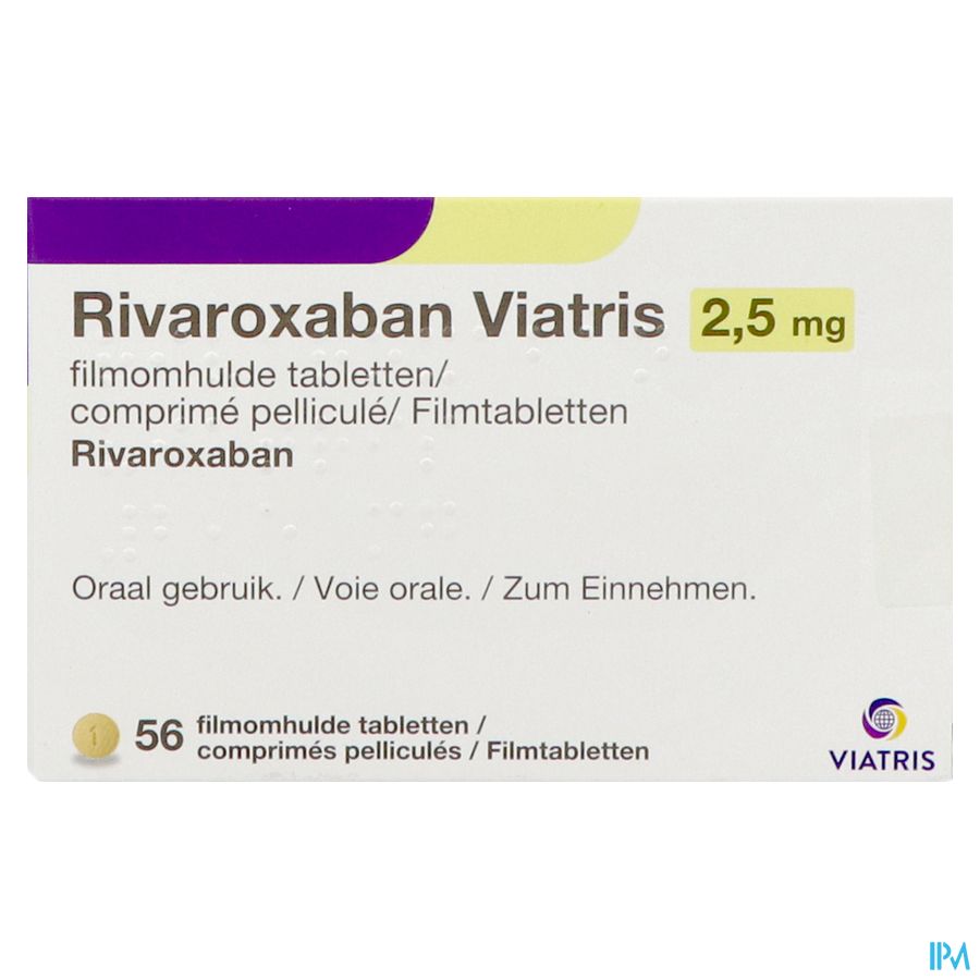 Rivaroxaban Viatris 2,5mg Filmomh Tabl 56 1