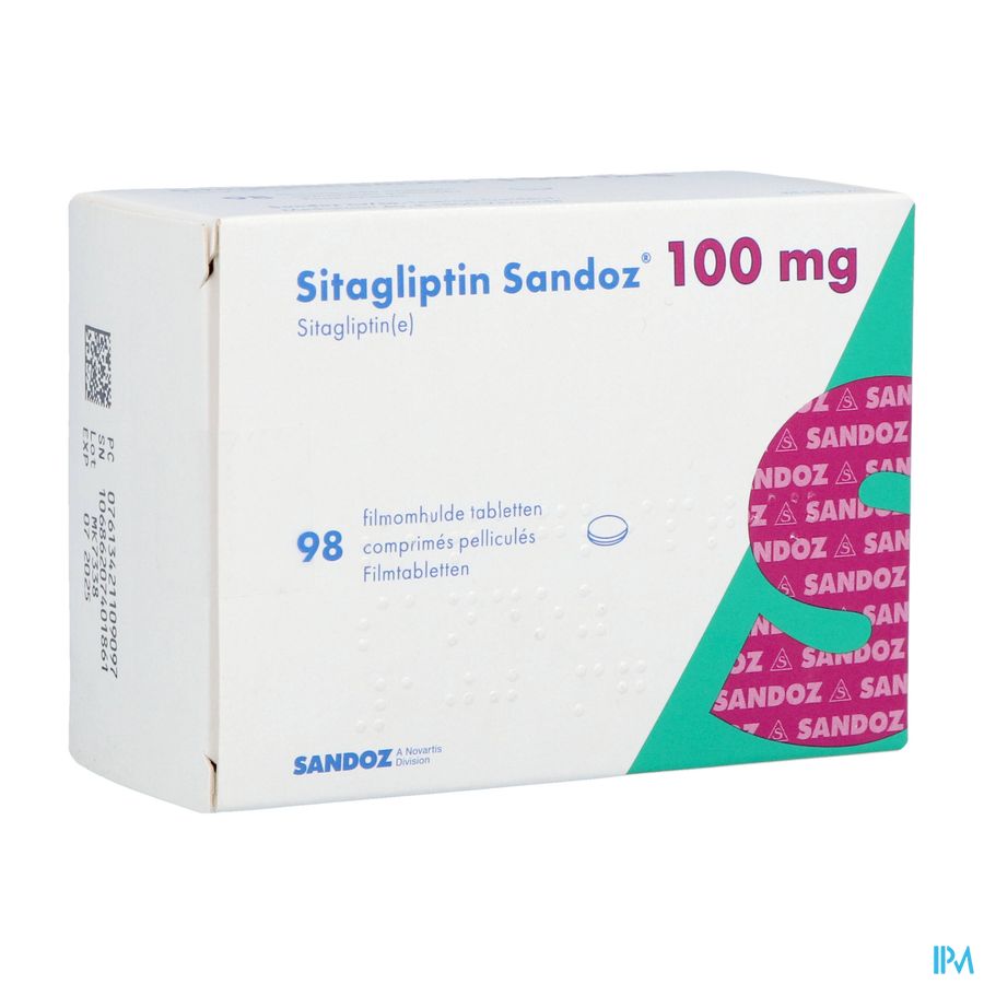 Sitagliptin Sandoz 100mg Filmomh Tabl 98 Sitagliptin Sandoz 100mg Filmomh Tabl 98
