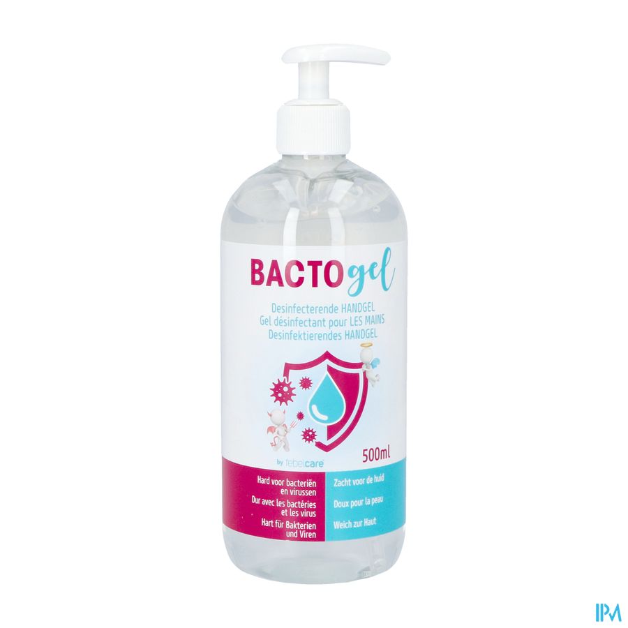 Bactogel Gel Hydroalcoolique Fl Pompe 500ml Bactogel Gel Hydroalcoolique Fl Pompe 500ml
