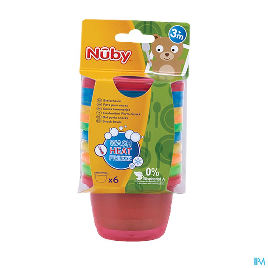 Nûby Pots pour encas - 120ml - 3m+ Nûby Pots pour encas - 120ml - 3m+