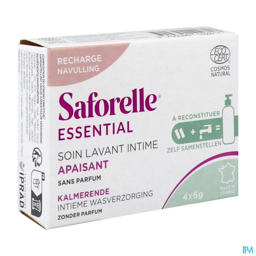 Saforelle Essent.verzach.int.wasopl.pdr Navul.4x6g 1