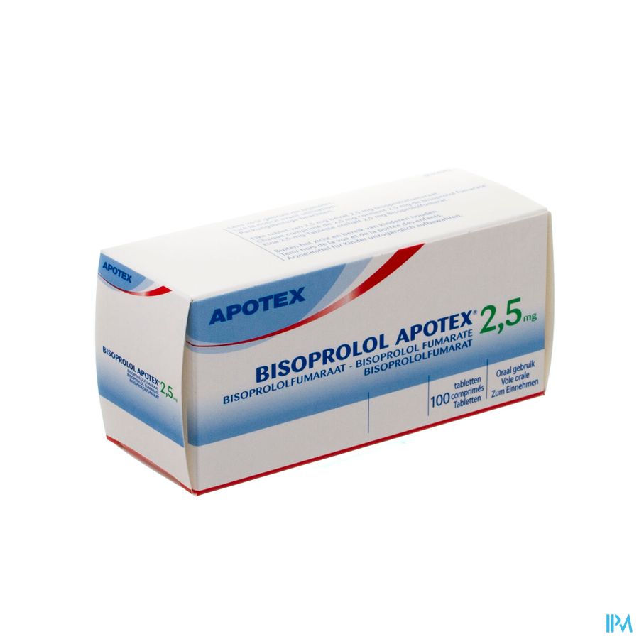 Bisoprolol Apotex 2,5mg Tabl 100