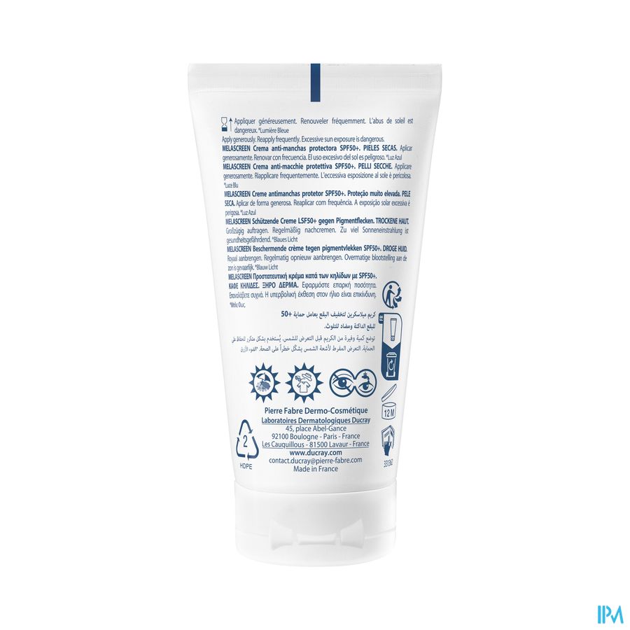 Ducray Melascreen Cr A/pigmentvlekken Spf50+ 50ml 5