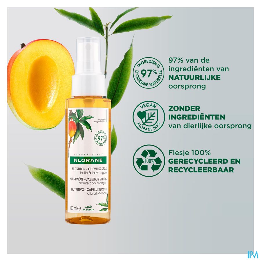 Klorane Capil. Olie Mango 100ml 15