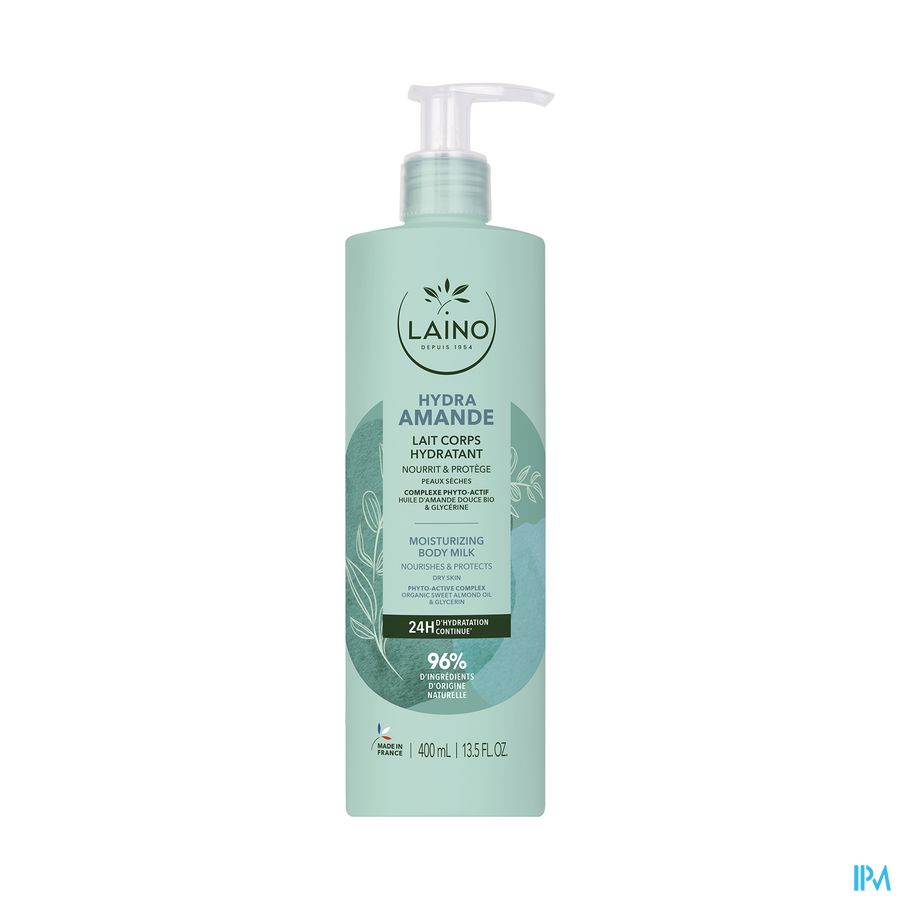 Laino Lait Hydratant Amande Douce Fl 400ml Laino Lait Hydratant Amande Douce Fl 400ml