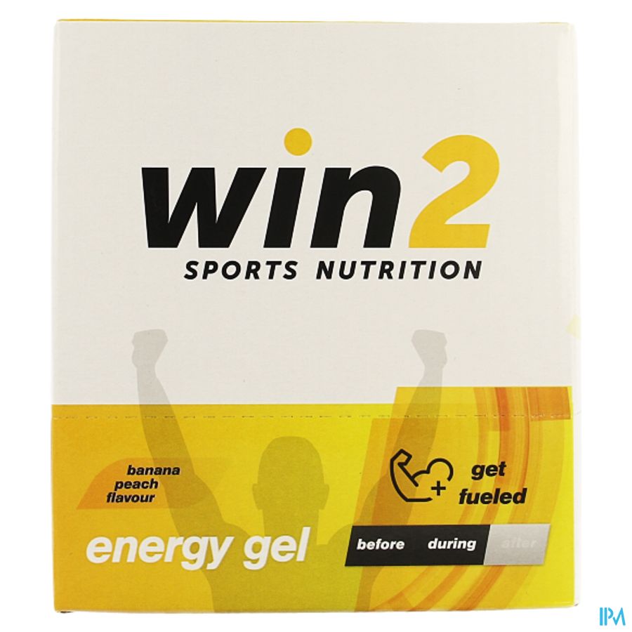 Win2 Energy Gel Banaan Perzik 18x40g 1