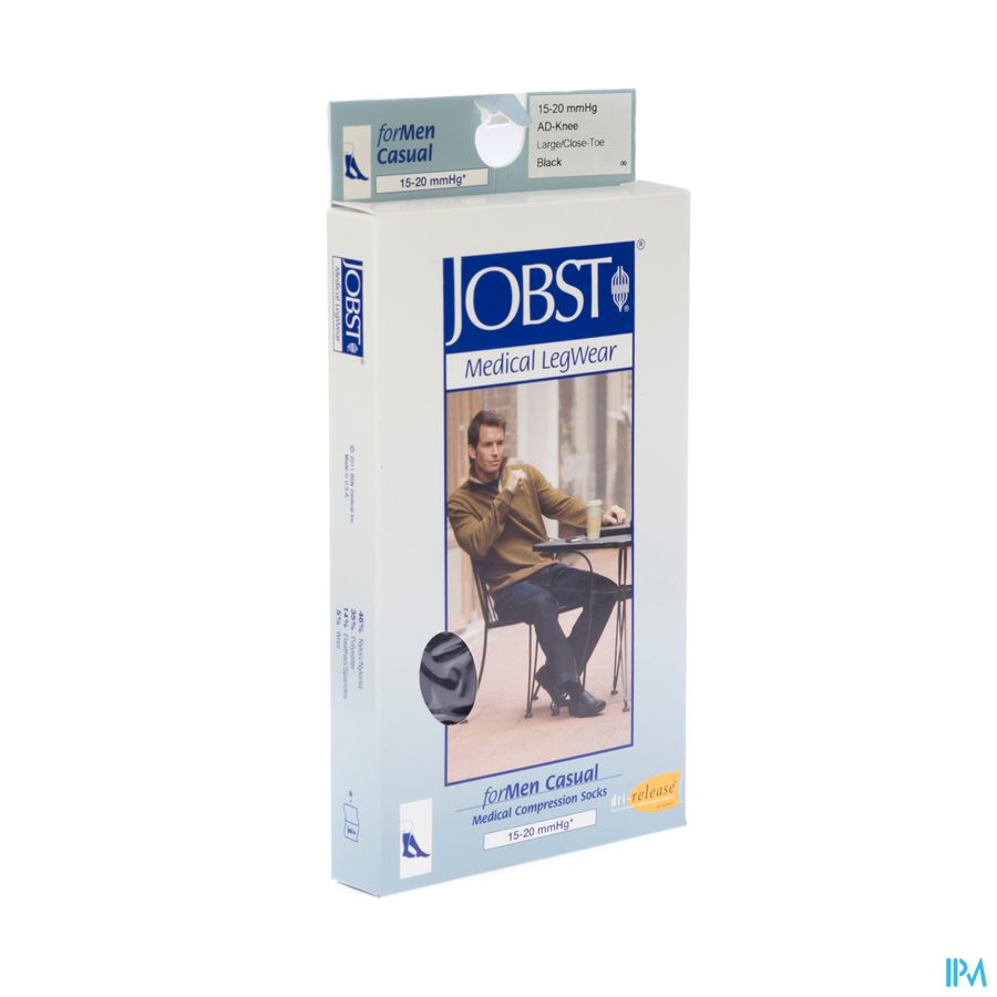 Jobst For Men Casual C1 15-20 Ad Black l 1p