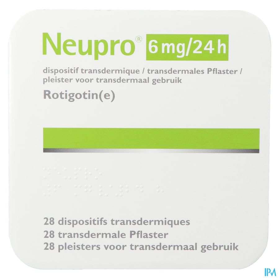 Neupro 6mg/24u transderm. pleister (28) 3