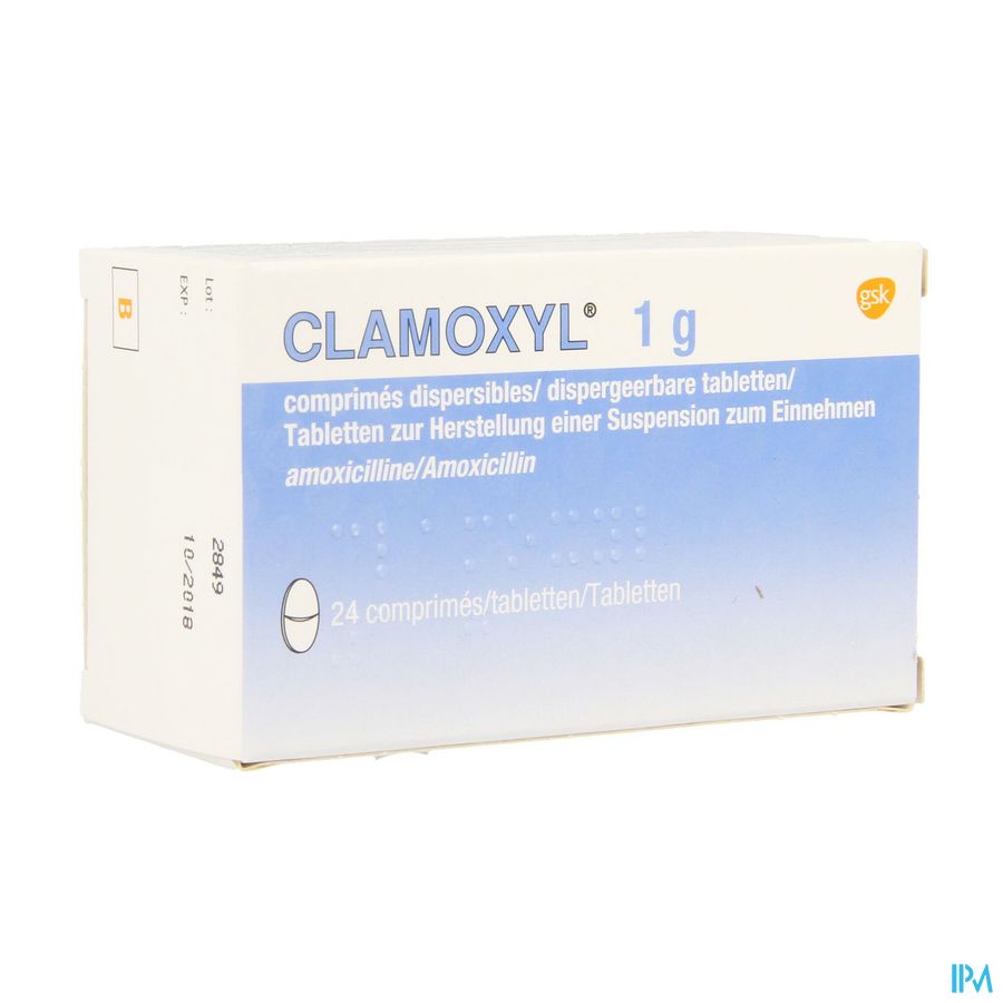 Clamoxyl 1000 "tabs" Comp 24x1000mg Clamoxyl 1000 "tabs" Comp 24x1000mg