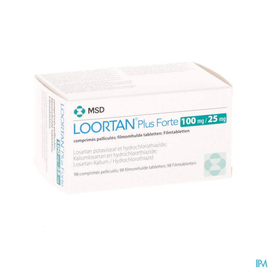 Loortan Plus Forte 100mg/25mg Tabl 98 Loortan Plus Forte 100mg/25mg Tabl 98