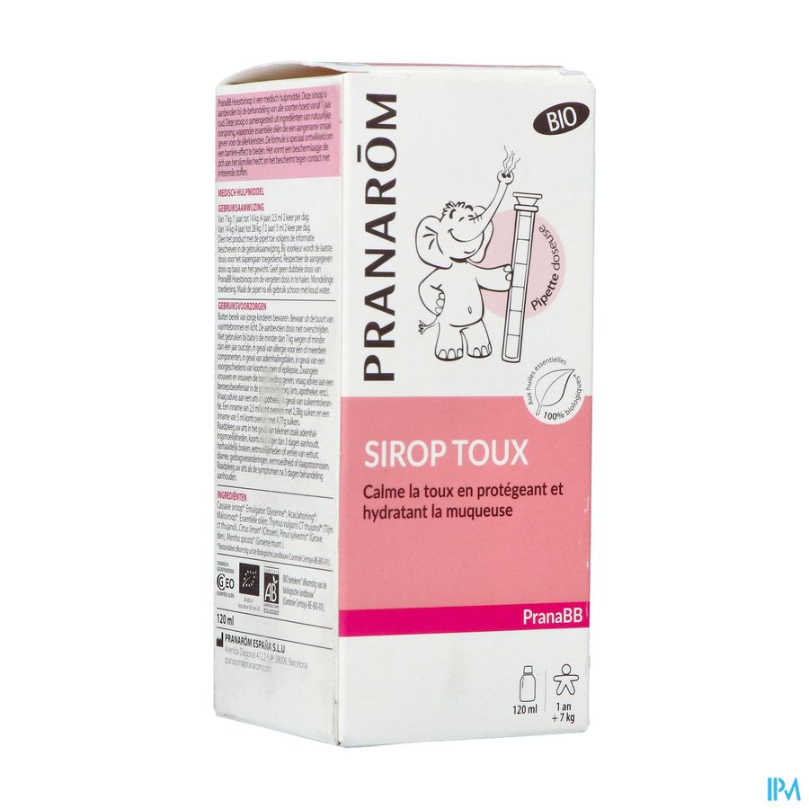 Pranarom Pranabb Bio Sirop Gorge Toux Seche 100ml Pranarom Pranabb Bio Sirop Gorge Toux Seche 100ml