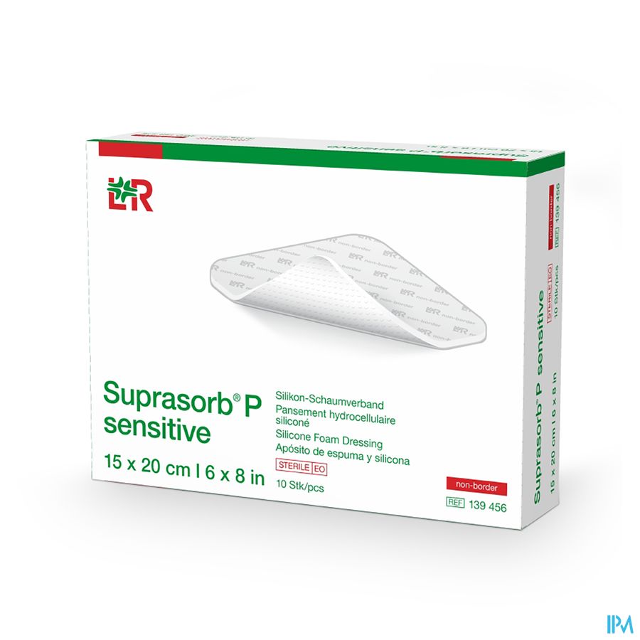 Suprasorb P Sensitive Non Border 15x20cm 10 139456 Suprasorb P Sensitive Non Border 15x20cm 10 139456