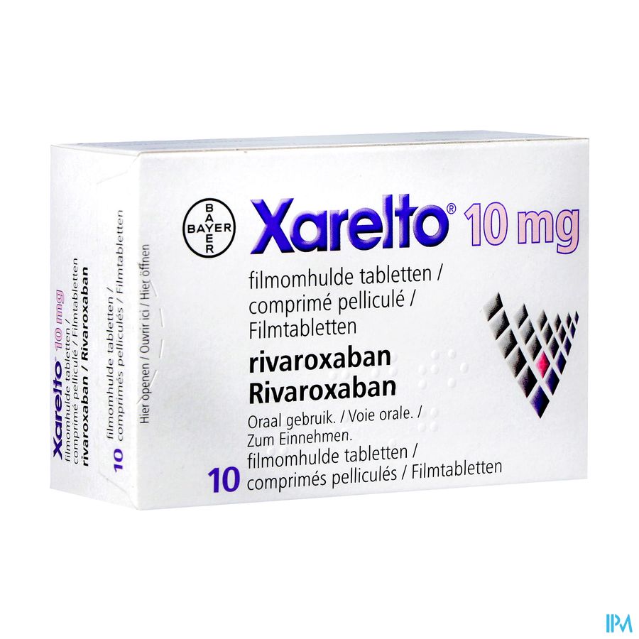 Xarelto 10mg Tabl 10 X 10mg Xarelto 10mg Tabl 10 X 10mg