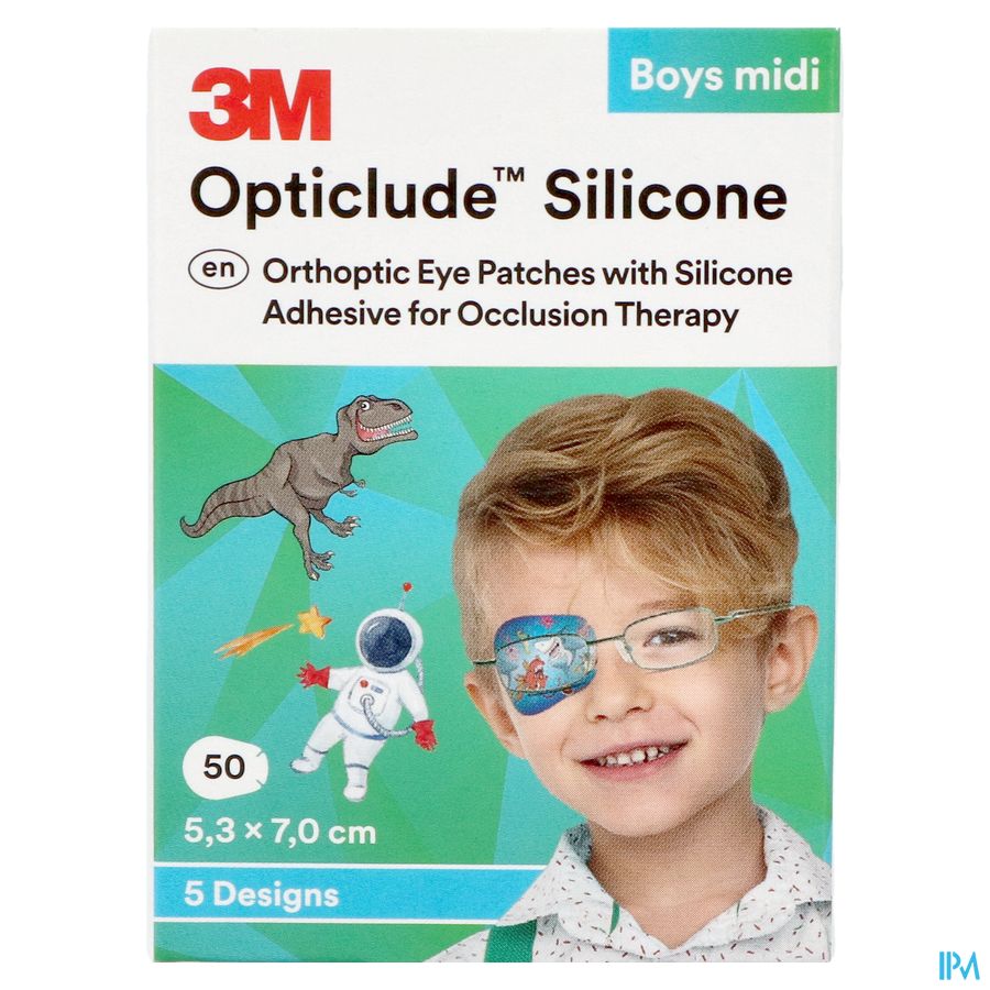 Opticlude 3m Silicone Eye Patch Boy Midi 50 1