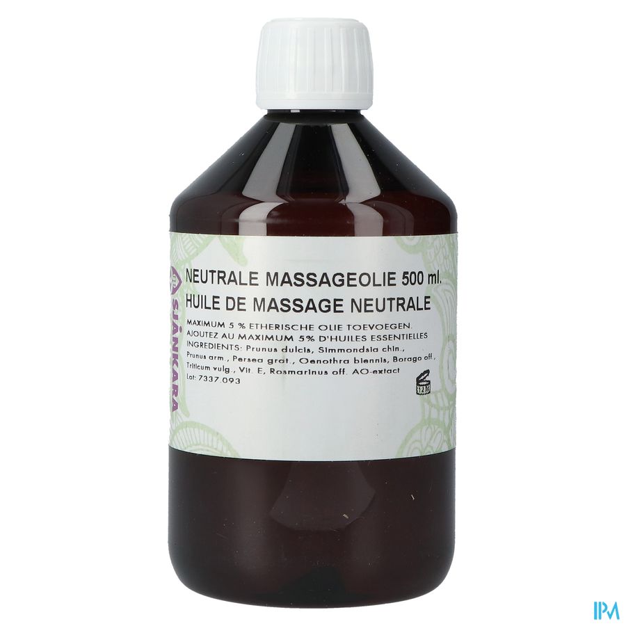 Sjankara Massageolie Neutraal 500ml 1