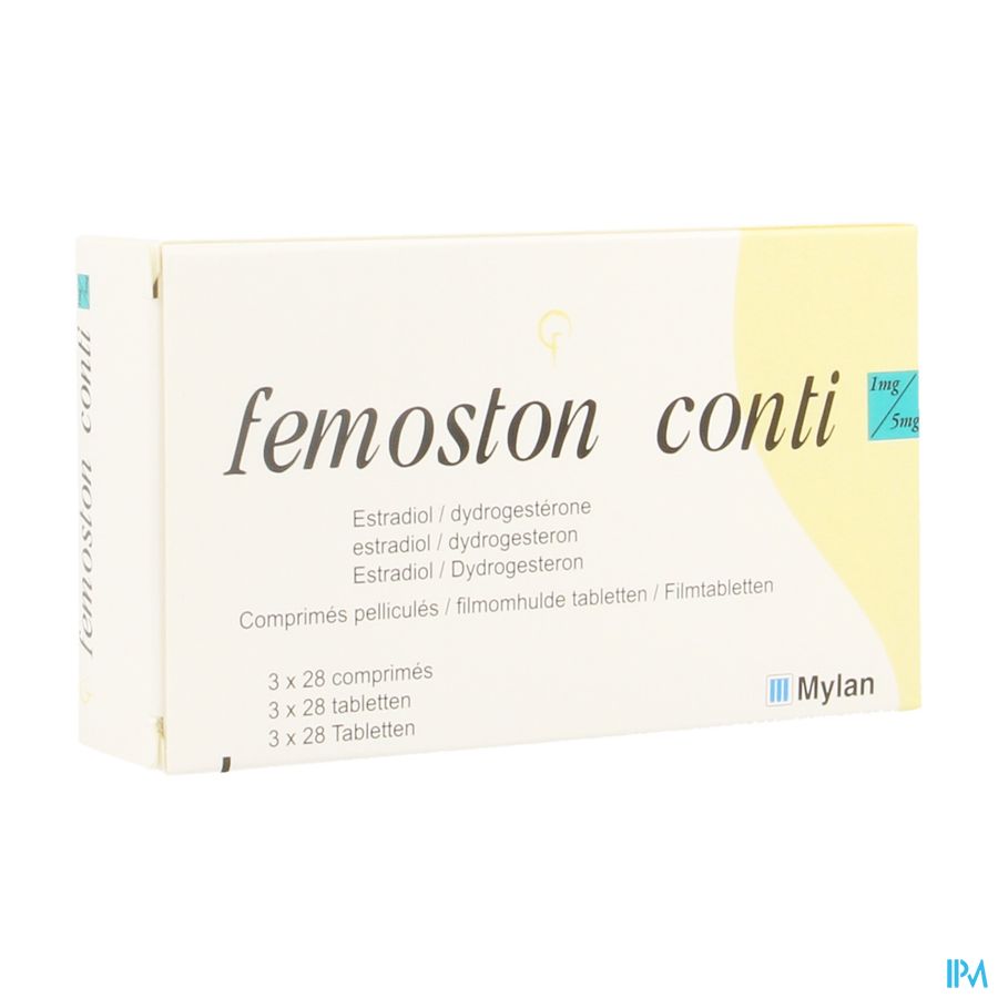 Femoston Conti Impexeco 1mg/5mg Comp 3 X 28 Pip Femoston Conti Impexeco 1mg/5mg Comp 3 X 28 Pip