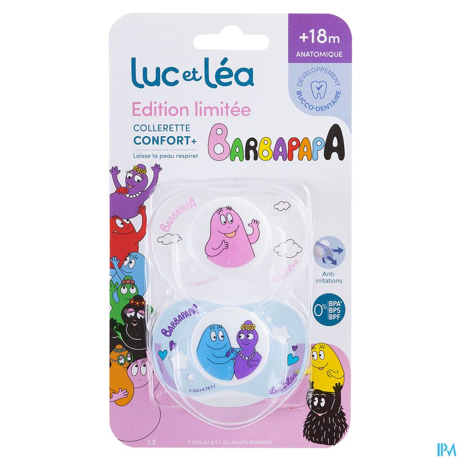 Luc&lea Duo Fopspeen Ana 18m Barbapapa Ring 2 1