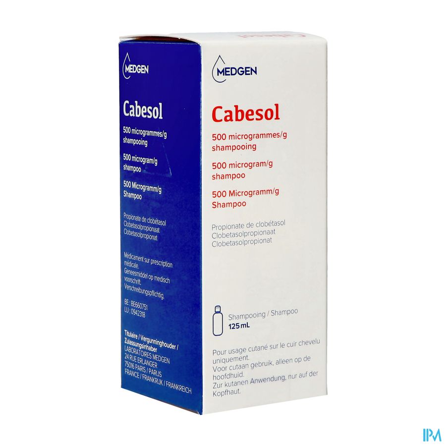 Cabesol 500mcg/g Shampoo Fl 125ml Cabesol 500mcg/g Shampoo Fl 125ml