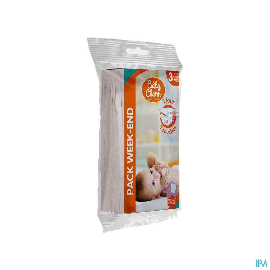 Babycharm Pack Week-end 6-10kg Midi 5 Babycharm Pack Week-end 6-10kg Midi 5
