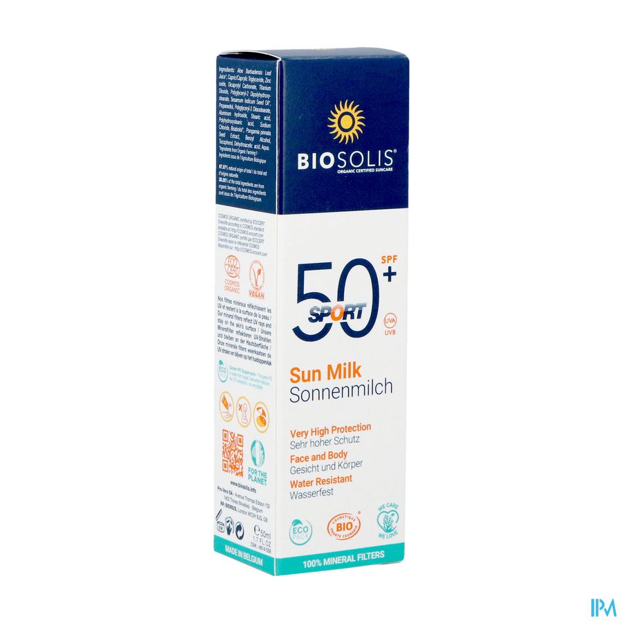 Biosolis Lait Solaire Sport Ip50+ 50ml Biosolis Lait Solaire Sport Ip50+ 50ml