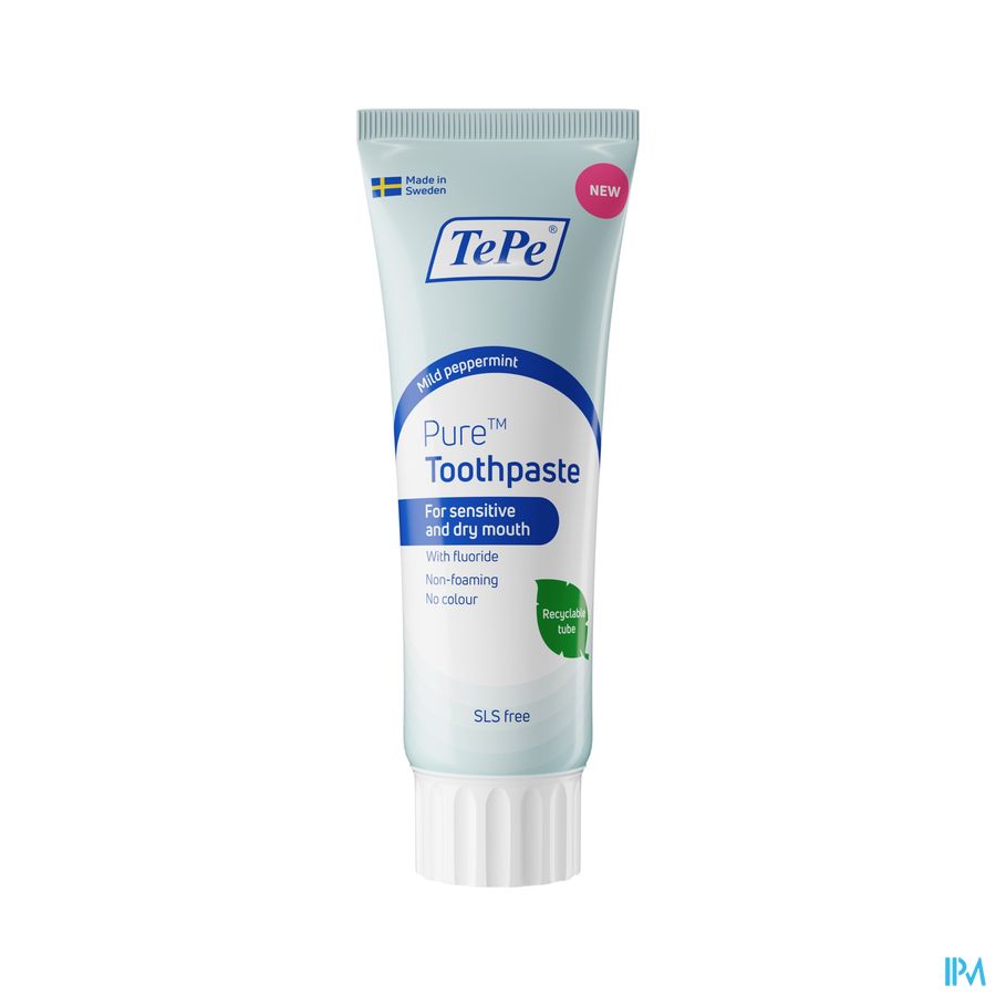 Tepe Pure Tandpasta Sensitive Peppermint 75ml