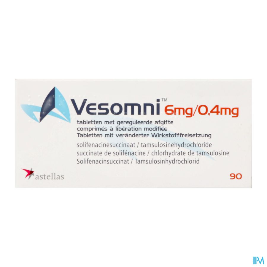 Vesomni 6mg/0,4mg Pi Pharma Verl. Afg. Comp 90 Pip Vesomni 6mg/0,4mg Pi Pharma Verl. Afg. Comp 90 Pip