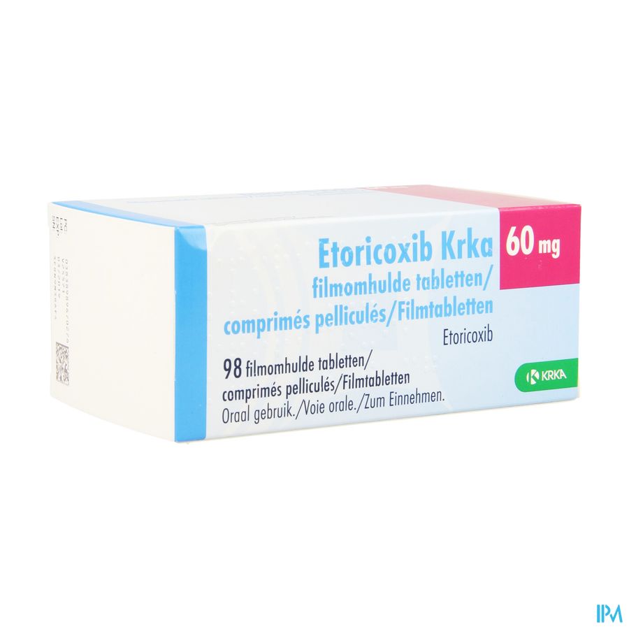 Etoricoxib Krka 60mg Filmomh Tabl 98 X 60mg Etoricoxib Krka 60mg Filmomh Tabl 98 X 60mg