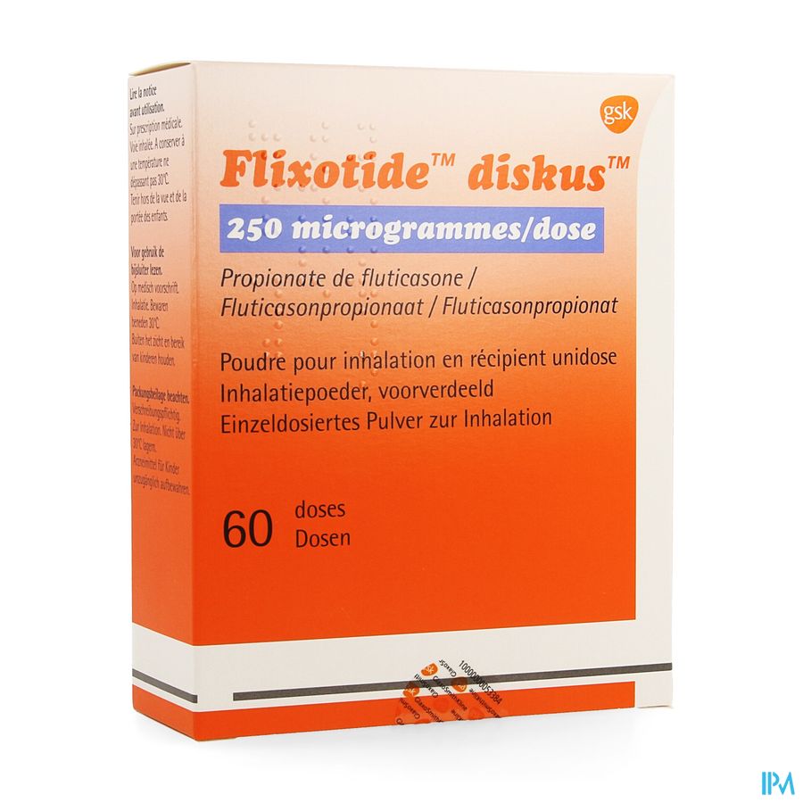 Flixotide 250 Diskus Pulv Inh 60dos Flixotide 250 Diskus Pulv Inh 60dos
