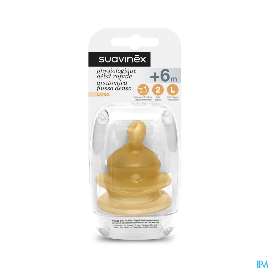 Suavinex Teets Zuigspeen Latex Anat. 2 Large 2