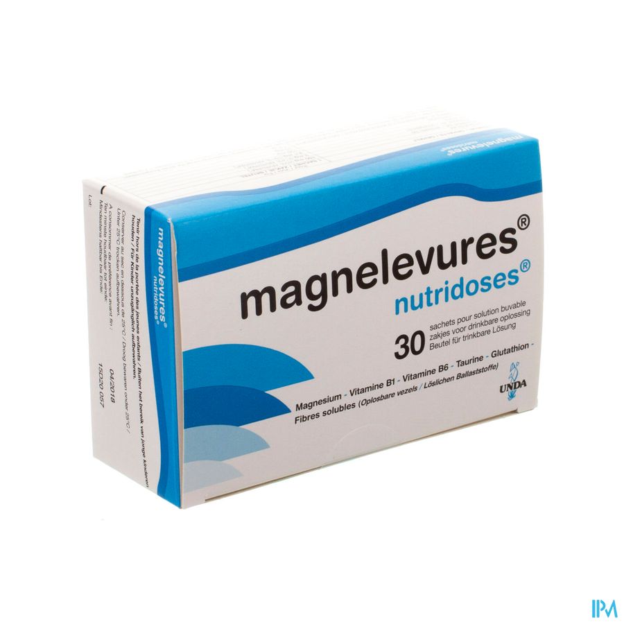 Magnelevures Nutridoses Pdr Sol Buvable Sachet 30 Magnelevures Nutridoses Pdr Sol Buvable Sachet 30