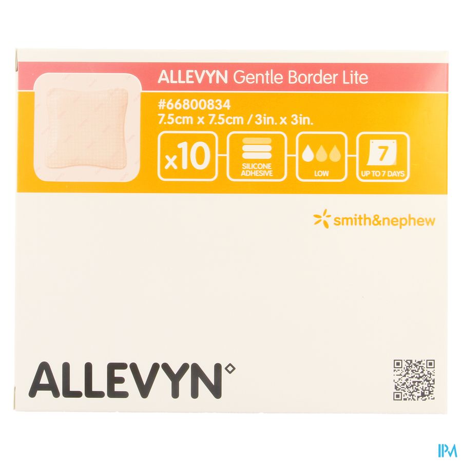 Allevyn Gentle Border Lite 7,5x 7,5cm 10 66800834 2