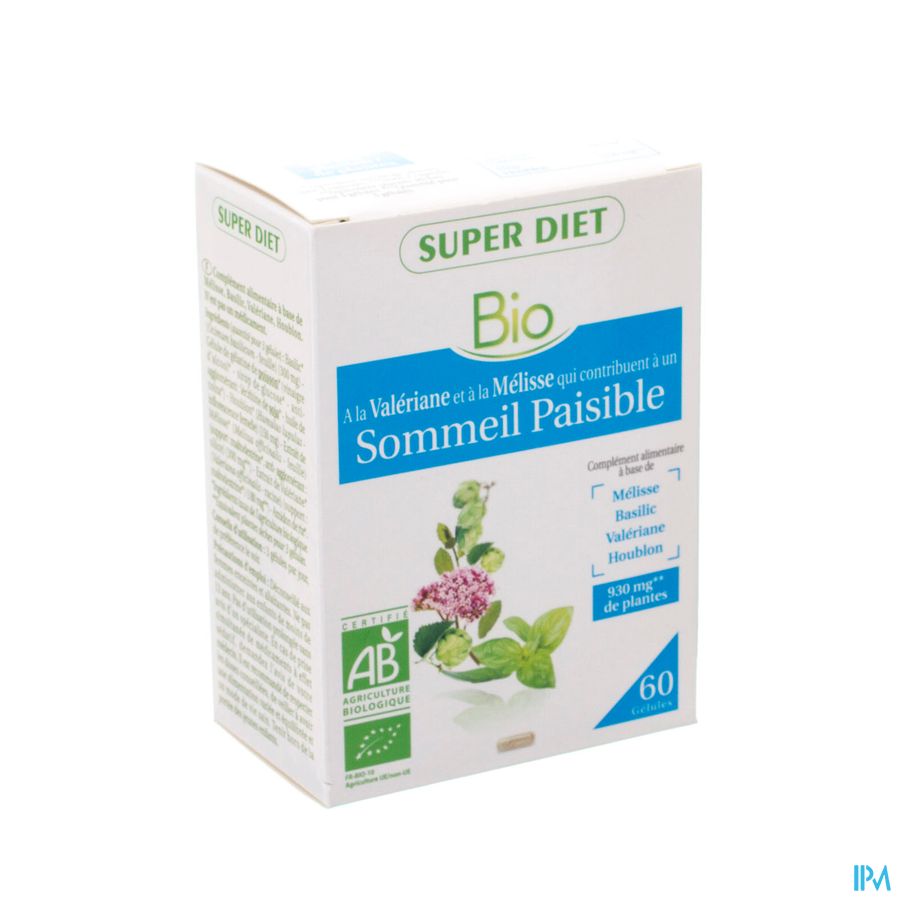 Superdiet Complexe Sommeil Bio Caps 60 Superdiet Complexe Sommeil Bio Caps 60