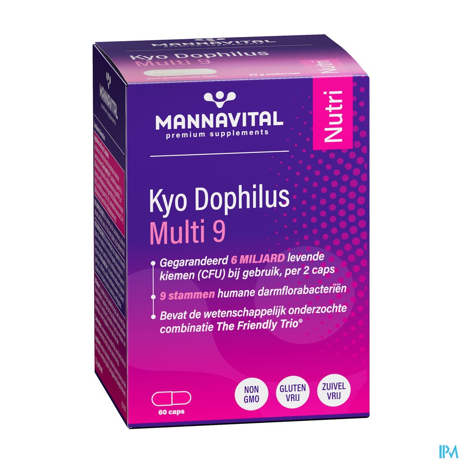 Mannavital Kyodophilus Multi 9 Caps 60