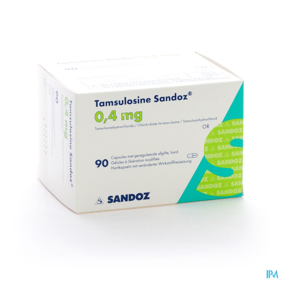 Tamsulosine Sandoz 0,4mg Lib.modif. Caps 90x0,4mg Tamsulosine Sandoz 0,4mg Lib.modif. Caps 90x0,4mg