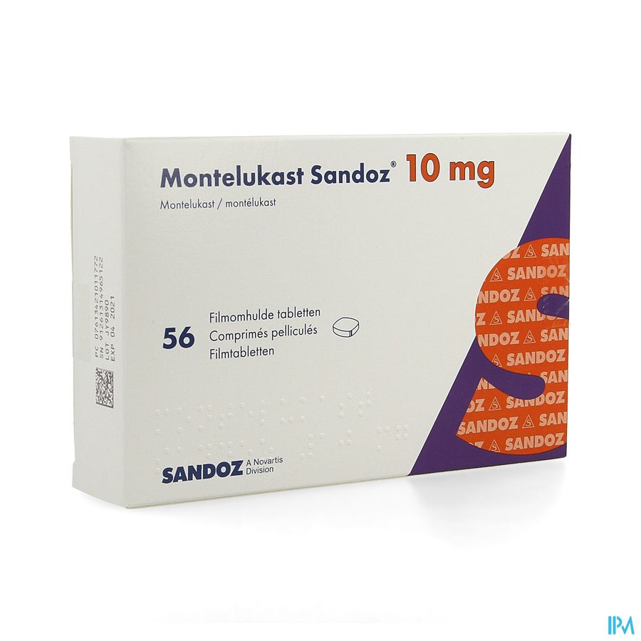 Montelukast Sandoz 10mg Filmomh Tabl 56 X 10mg Montelukast Sandoz 10mg Filmomh Tabl 56 X 10mg