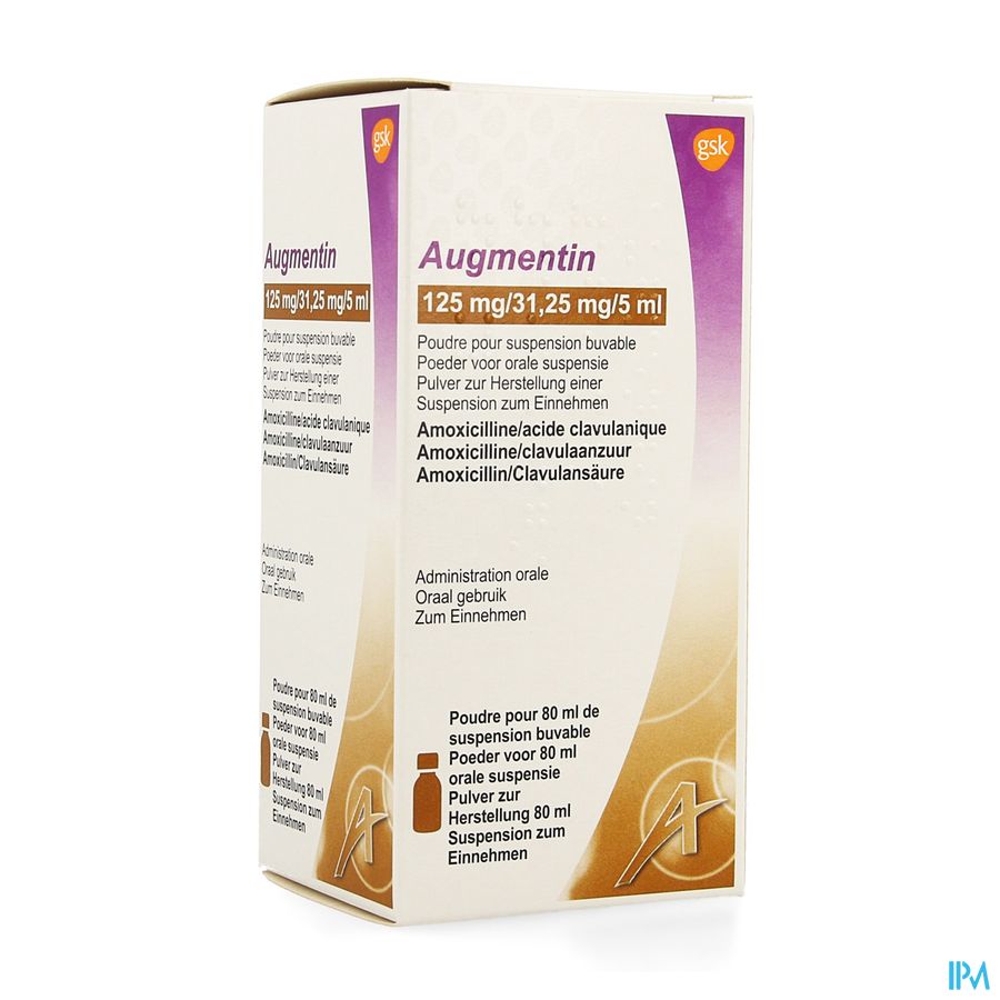 Augmentin Fl Sir 80ml 125mg/5ml Augmentin Fl Sir 80ml 125mg/5ml