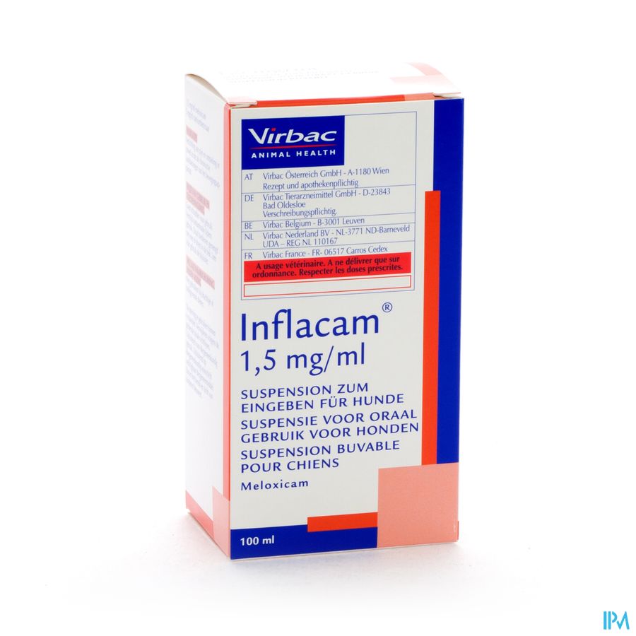 Inflacam 1,5mg/ml Drink Susp Hond 100ml Inflacam 1,5mg/ml Drink Susp Hond 100ml